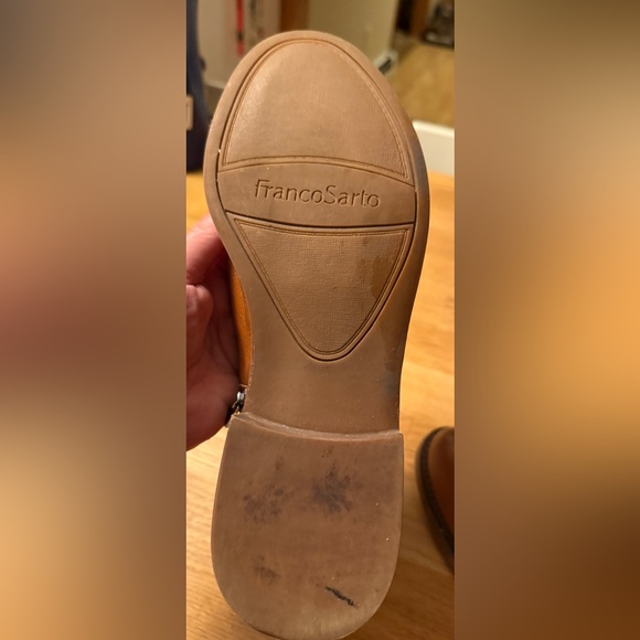 Franco Sarto Women’s Brown Leather Ankle Boots with side zipper - size 8 - Picture 5 of 6